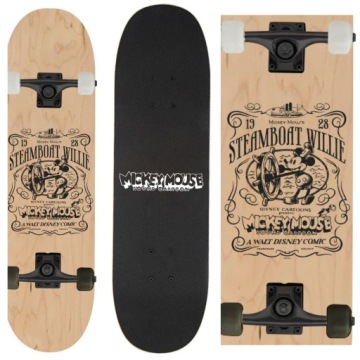 DUŻA DESKOROLKA DREWNIANA 31' 79 cm MICKEY MOUSE DO 100 KG