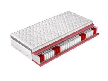 Materac 80x200 sprężynowy kieszeniowy POCKET FLY średnio twardy H3