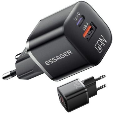 МОЩНОЕ БЫСТРОЕ ЗАРЯДНОЕ УСТРОЙСТВО USB-C CUBE 20 Вт БЛОК ПИТАНИЯ ДЛЯ IPHONE MAINS PD QC