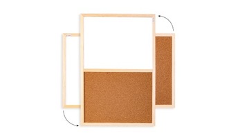 Магнитная пробковая доска 60х40 см COMBI, деревянная рама + БЕСПЛАТНО