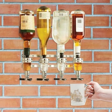 БУТЫЛКИ ДЛЯ АЛКОГОЛЬНЫХ НАПИТКОВ БАРНЫЙ ДЕРЖАТЕЛЬ АЛКОГОЛЬНЫЙ ДИСПЕНСЕР НАСТЕННЫЙ ДЕРЖАТЕЛЬ