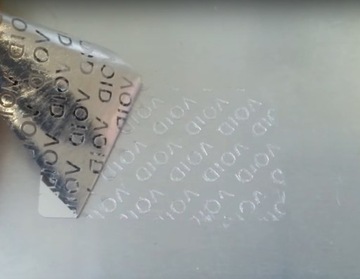 НАКЛЕЙКИ GWAR 40x12 VOID зеркало 250 шт.