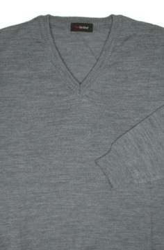 Темно-серый свитер с v-образным вырезом MAX SHELDON M