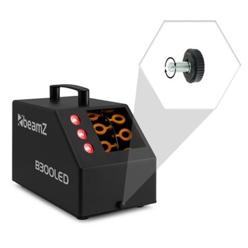 Машина для изготовления пузырей со светодиодным эффектом RGB B300LED Беспроводной пульт дистанционного управления Beamz