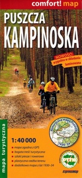 PUSZCZA KAMPINOSKA MAPA TURYSTYCZNA LAMINOWANA EXPRESSMAP