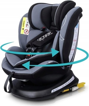 FOTELIK SAMOCHODOWY DZIECIĘCY 0-36 KG ISOFIX OBROTOWY 360 REECLE