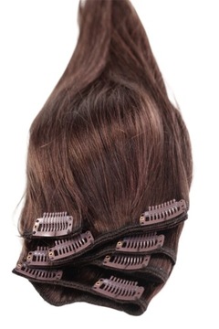 CLIP IN WŁOSY NATURALNE TRESKA DOPINKA 40 CM #4