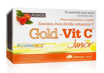 OLIMP GOLD VIT-C JUNIOR WITAMINA C SMAK MALINOWY
