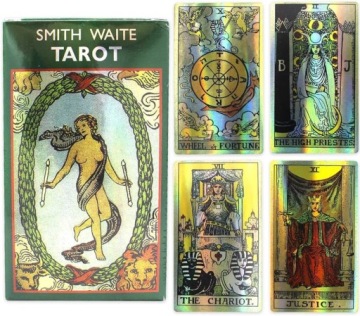 KARTY DO GRY TAROT ZESTAW 78 KART HOLOGRAM PAPER