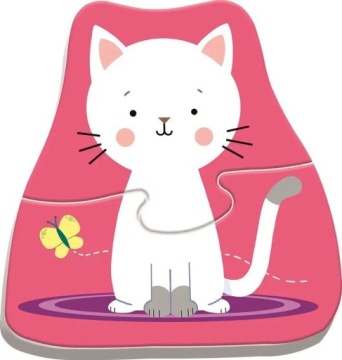 Пазл 8 деталей. Животные