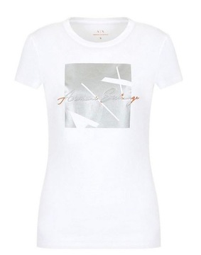 Armani Exchange t-shirt 3LYTKB YJ5UZ 1000 Kolor biały Rozmiar XS
