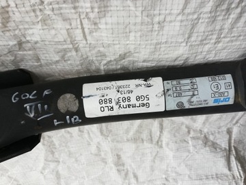 GOLF 7 VII 5G0 БУКСИРОВОЧНЫЙ КРЮК 5G0803880
