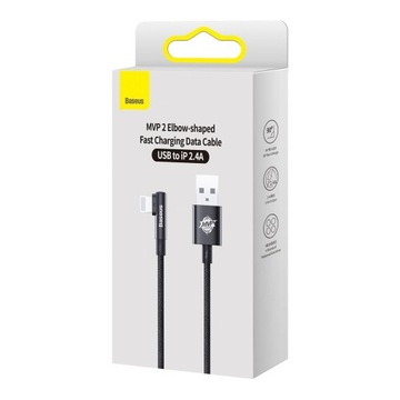 УГЛОВОЙ КАБЕЛЬ USB LIGHTNING CABLE 200CM BASEUS