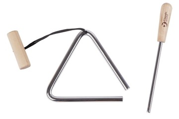 INSTRUMENT MUZYCZNY TRÓJKĄT DLA DZIECI NAUKA GRY DŹWIĘK CLASSIC WORLD EDU