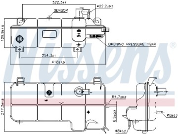 УРАВНИТЕЛЬНЫЙ БАЧОК + ДАТЧИК И КРЫШКА IVECO DAILY IV 06 ШТ.