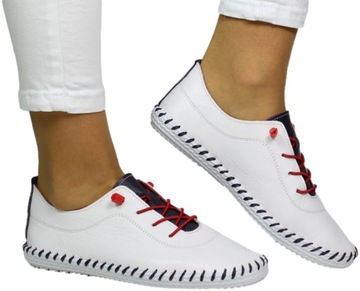 Espadryle Vecarro 1622-TM White Skóra Naturalna