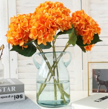 Голова Hydrangea 15 см. Кукет искусственных цветов 47 см.