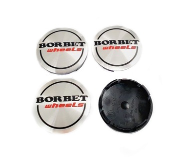 BORBET DEKIELKI KAPSLE DO ALUFELG 56mm/52mm 4szt