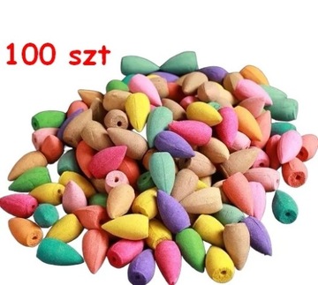 Knoty Zapachowe Kominek Kadzidło zestaw 100 szt mix zapachów naturalnych