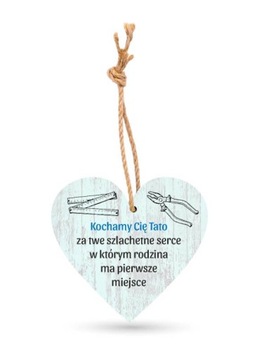 Zawieszka Serce - Dzień Taty - Kochamy Cię Tato (7)