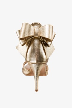 БОСОНОЖКИ ЖЕНСКИЕ НА ЗАКРЫТОМ КАБЛУКЕ, ДЕКОРАТИВНОМ БАНТЕ, КОЖАНОЙ СТЕКЛЕТКЕ, размер 39