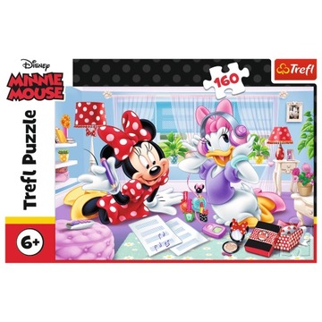 Puzzle Trefl MYSZKA MINNIE 160 elementów Puzzle Minnie Dzień z przyjaciółką