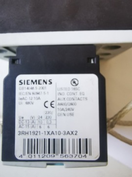 Контактор SIEMENS SIRIUS 3RT1627-1A 36А + КОНТАКТ