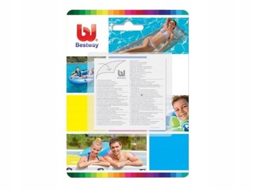BESTWAY РЕМОНТНАЯ ЗАПЛАТКА САМОКЛЕЙКАЯ ПРОЧНАЯ 10 шт. 6,5 x 6,5 см 62068