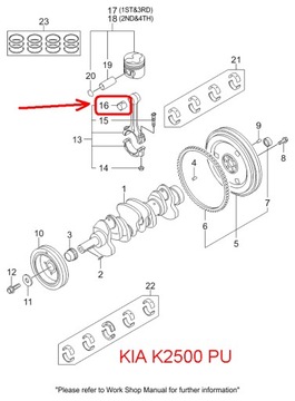 ВТУЛКА КОЛЬЦА KIA HYUNDAI 2.5 1997-2011 гг.