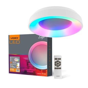 Plafon LED oprawa sufitowa okrągła biała 72W RGB + pilot