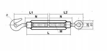 КРЫШЕЧНЫЙ БОЛТ M 8 O/H