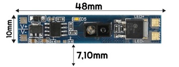 Бесконтактный оптический диммер для светодиодных профилей 8А с датчиком