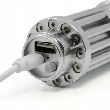 niebieski wskaźnik laserowy długopis USB ładowanie