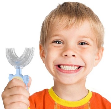 Силиконовая зубная щетка U для детей 2-6 лет, Sd5