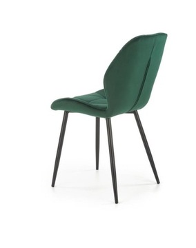 Модное кресло K-453 Halmar Dark Green обитая, черные ноги