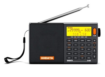 XHDATA D-808 odbiornik globalny z SSB KF UKF AIR