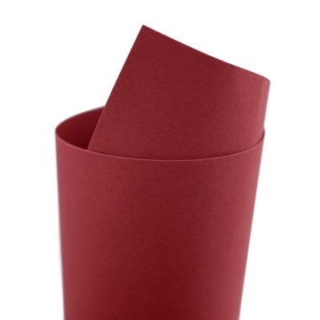 Czerwony papier Crush Cherry 250g, 20 arkuszy A4, eko papier na zaproszenia