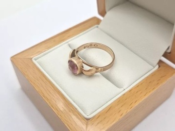 PIĘKNY ZŁOTY PIERŚCIONEK R15