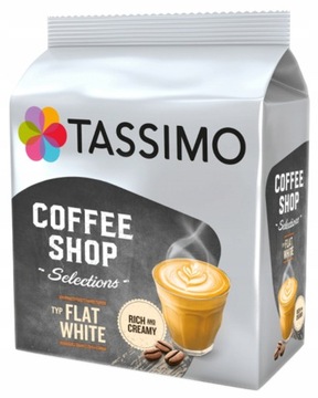 Kapsułki TASSIMO Typ FLAT WHITE 8 kaw