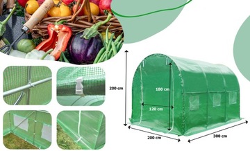 САДОВЫЙ ТУННЕЛЬ (ФОЛЬГА+КАРКАС) 3х2х2м ТЕПЛИЦА 6м2