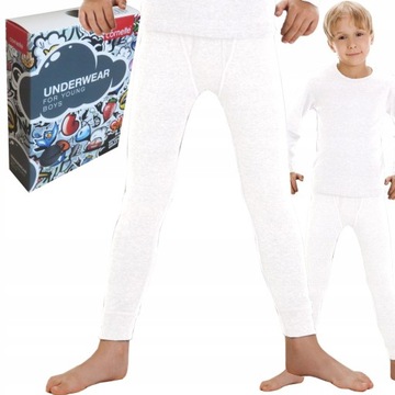 CORNETTE kalesony chłopięce białe 110/116