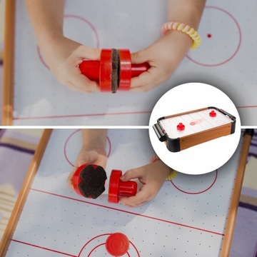 АЭРОХОККЕЙ ШАЙБА НАСТОЛЬНАЯ ИГРА ДЛЯ ДЕТЕЙ ХОККЕЙНЫЙ НАБОР БОЛЬШОЙ ПОДАРОК