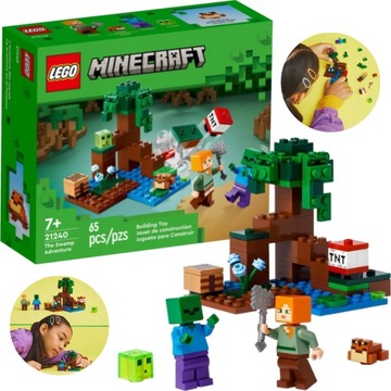 LEGO Minecraft 21240 PRZYGODA MOKRADŁA ZOMBIE MINECRAFT