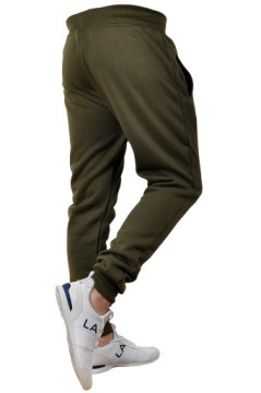 k01 r. L MĘSKIE SPODNIE DRESOWE JOGGERY GŁADKIE