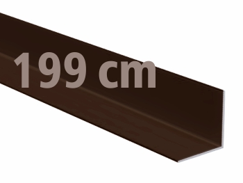 Kątownik aluminiowy 25x25x2 brązowy matowy 2m