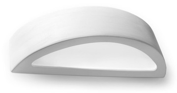 Tani kinkiet ceramiczna lampa ścienna biała ATENA