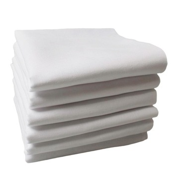 12x набор чисто белых носовых платков, однотонные винтажные хлопковые носовые платки для