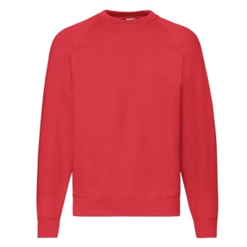 BLUZA RAGLAN CLASSIC FRUIT OF THE LOOM red M