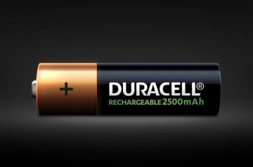 Батарейки Duracell AA емкостью 2500 мАч, 4 шт.