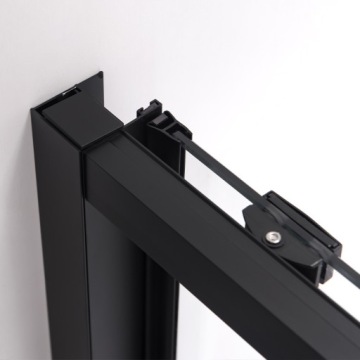 SUPER SLIM NOVA ДУШЕВАЯ ДВЕРЬ ЧЕРНАЯ 110 СМ 6 ММ